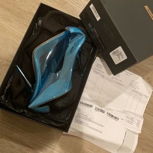 Yeezy season 7 hospital blue pump 110mm heel